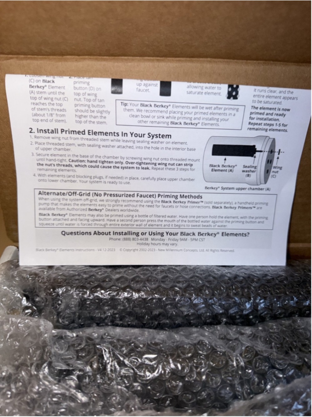 Black Berkey® Filters BB9-2 Authentic Cartridge - Picture 10 of 11